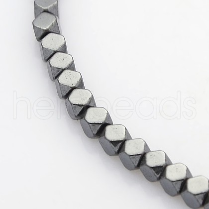 Electroplate Non-magnetic Synthetic Hematite Beads Strands G-J212B-01-1
