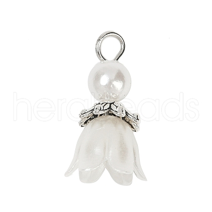 ABS Plastic Pearl with Acrylic Pendants PALLOY-JF03600-1