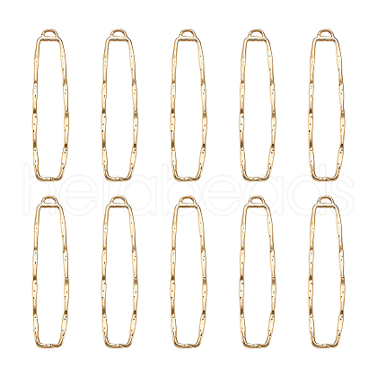 10Pcs Alloy Open Back Bezel Big Pendants PALLOY-TAG0001-01-1