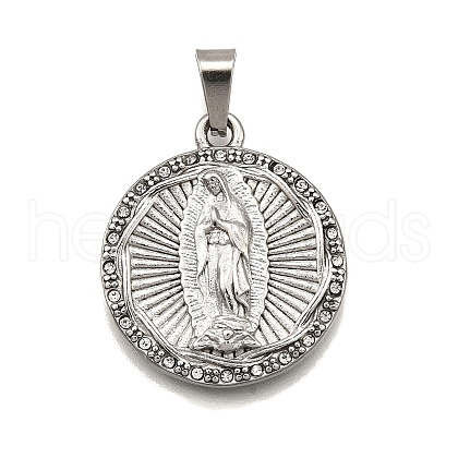304 Stainless Steel Pendants STAS-B086-09F-P-1
