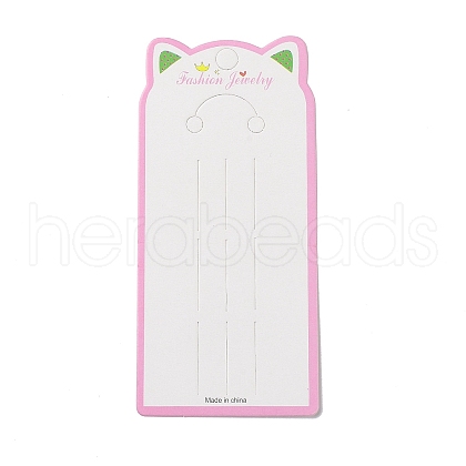 Rectangle Hair Clips Display Cards with Cat Ear CDIS-P007-Q01-1