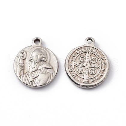 Non-Tarnish 201 Stainless Steel Pendants STAS-C057-23P-1