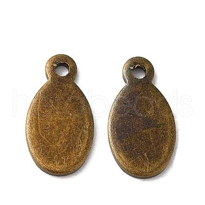 Brass Stamping Blank Tag Pendants KK-D234-AB-NF-1