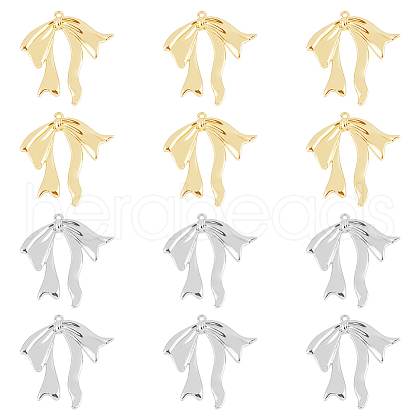 DICOSMETIC 24Pcs 2 Colors Rack Plating Alloy Pendants FIND-DC0005-56-1