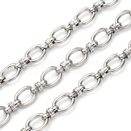 304 Stainless Steel Oval Link Chains CHS-S012-08P-1