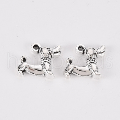 Tibetan Style Alloy Charms TIBE-N010-47AS-RS-1