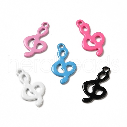 Spray Painted 201 Stainless Steel Charms STAS-I672-35-1