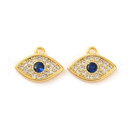 Brass Micro Pave Cubic Zirconia Pendants KK-U017-08E-G-1