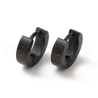 Polishing 304 Stainless Steel Hoop Earrings EJEW-P255-11EB-1