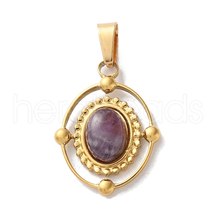 Natural Amethyst Pendants STAS-C120-14G-08-1