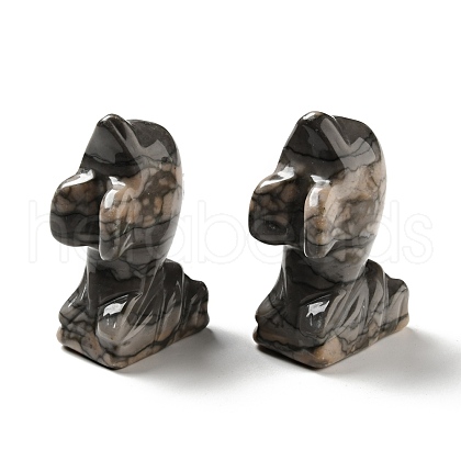 Natural Plum Blossom Jasper Figurines G-C245-08-1