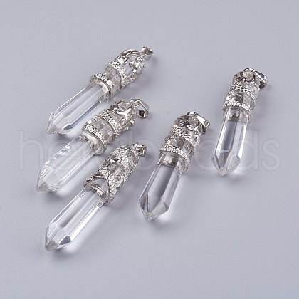 Glass Big Pointed Pendants G-G738-B-01-1