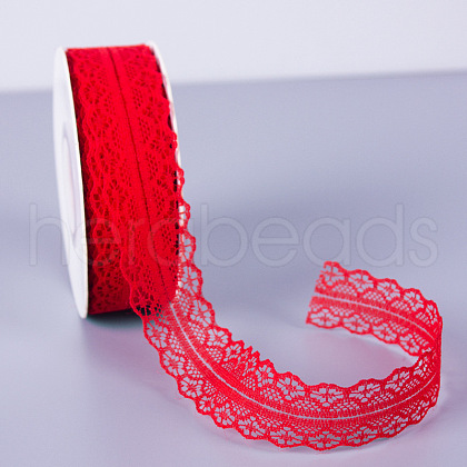 25 Yards Flat Cotton Lace Trims SENE-PW0017-02B-1