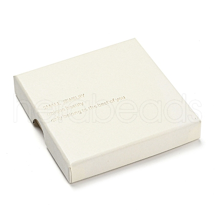 Square Cardboard Paper Jewelry Box CON-D014-02C-02-1