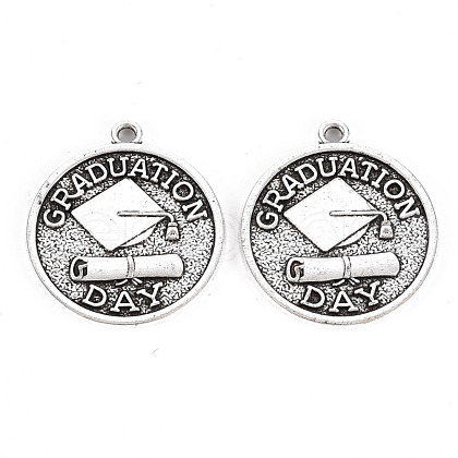 Tibetan Style Alloy Pendants TIBE-S323-106AS-RS-1