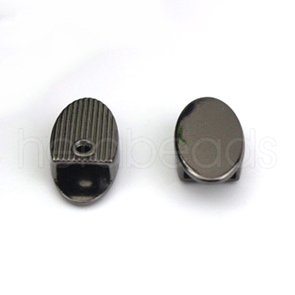 Alloy Bag Zipper Stopper PURS-PW0001-556B-1