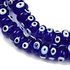 Handmade Evil Eye Lampwork Beads Strands LAMP-A007-02B-01-3