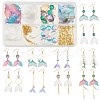 SUNNYCLUE DIY Mermaid and Fishtail Shape Drop Earring Making Kit DIY-SC0018-15-1