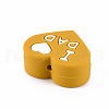 Mother's Day Food Grade Eco-Friendly Silicone Focal Beads SIL-N002-10C-3