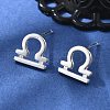 S925 Sterling Silver Stud Earrings EJEW-K303-01S-05-1