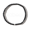 Stylish Column Non-Magnetic Synthetic Hematite Beads Stretch Bracelets for Men NU9626-1