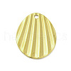 Textured 201 Stainless Steel Pendants STAS-A069-12G-2