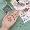 DICOSMETIC 201 Stainless Steel Grooved European Beads STAS-DC0015-64-3