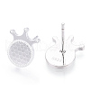 925 Sterling Silver Stud Earrings STER-T004-50S-1