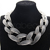 Frosted Acrylic Chunky Twisted Chain Necklacs for Women FS-WG1B9A7-07-1