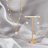 CHGCRAFT 5M Brass & CCB Plastic Imitation Pearl Curb Chains DIY-CA0002-07-4