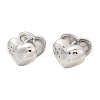 Brass Clear Cubic Zirconia Hoop Earrings EJEW-Q016-07P-2