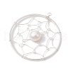Natural Cultured Freshwater Pearl Pendants PALLOY-JF02653-01-3