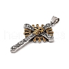 304 Stainless Steel Big Pendants STAS-S122-08AG-2