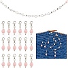 BENECREAT 1Pc Acrylic Number Bead Knitting Row Counter Chains HJEW-BC0001-34B-1