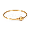 Ion Plating(IP) 304 Stainless Steel European Style Bangle Making MAK-G014-04G-2