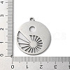 201 Stainless Steel Pendants STAS-D041-07P-3