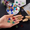 Mega Pet 180Pcs 9 Colors Transparent Resin European Beads RPDL-MP0001-02-5