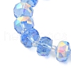 Transparent Electroplate Glass Beads Strands EGLA-P062-01A-AB02-3