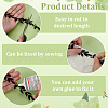 FINGERINSPIRE 15 Yards Polyester Leaf Lace Trim DIY-FG0006-73-4