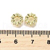 Brass Micro Pave Clear Cubic Zirconia Beads KK-K300-02C-G-2