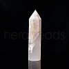 Natural Cherry Blossom Agate Pointed Prism Bar Home Display Decoration G-PW0007-101F-1