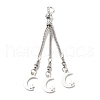 Tibetan Style Alloy Curb Chain Tassel Big Pendants FIND-I025-01C-1