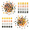  800Pcs 8 Styles CCB Plastic Beads CCB-TA0001-05-2