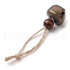 Iron Bell Pendant Decoration HJEW-JM02488-02-4