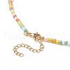 Mother's Day Jewellery Natural Pearl & Glass Beaded Necklace for Women NJEW-JN04241-6