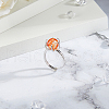DICOSMETIC 1Pc Adjustable 925 Silver Ring Adjustable Ring Findings FIND-DC0006-64P-5