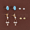 Beebeecraft 4Pairs 2 Colors 925 Sterling Silver Ear Nuts STER-BBC0007-58-6