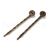 Antique Bronze Iron Hair Bobby Pin Findings X-PHAR-Q017-2-2