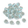 Resin Rhinestone Rondelle Beads OACR-S048-02B-2