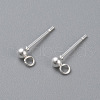 304 Stainless Steel Ball Stud Earring Post STAS-H410-10S-1